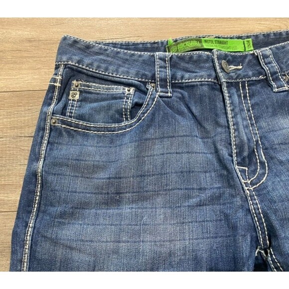 Rock & Roll Denim Pistol Straight Mens 32X34 Cowboy Thick Stitch Jeans - Picture 3 of 11